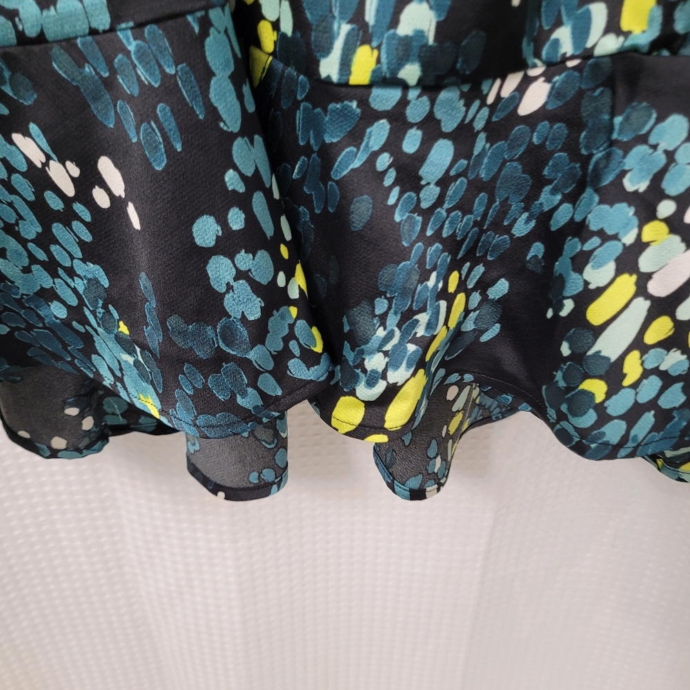 Torrid Midi Bubble Charm Flutter Sleeve Faux Wrap… - image 1